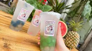 Hình ảnh Nước dừa trân châu lá nếp