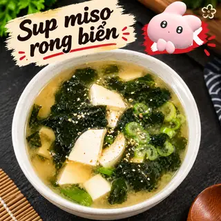 Hình ảnh canh miso rong biển
