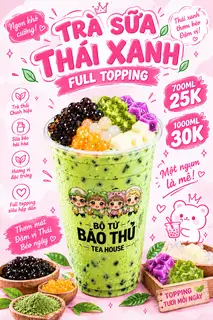 Hình ảnh Trà Sữa Thái Xanh