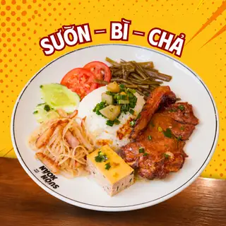 Cơm tấm sườn - bì - chả - 115.000 ₫ tại Cơm Tấm Sườn Xoắn - Nguyễn Đình Chiểu