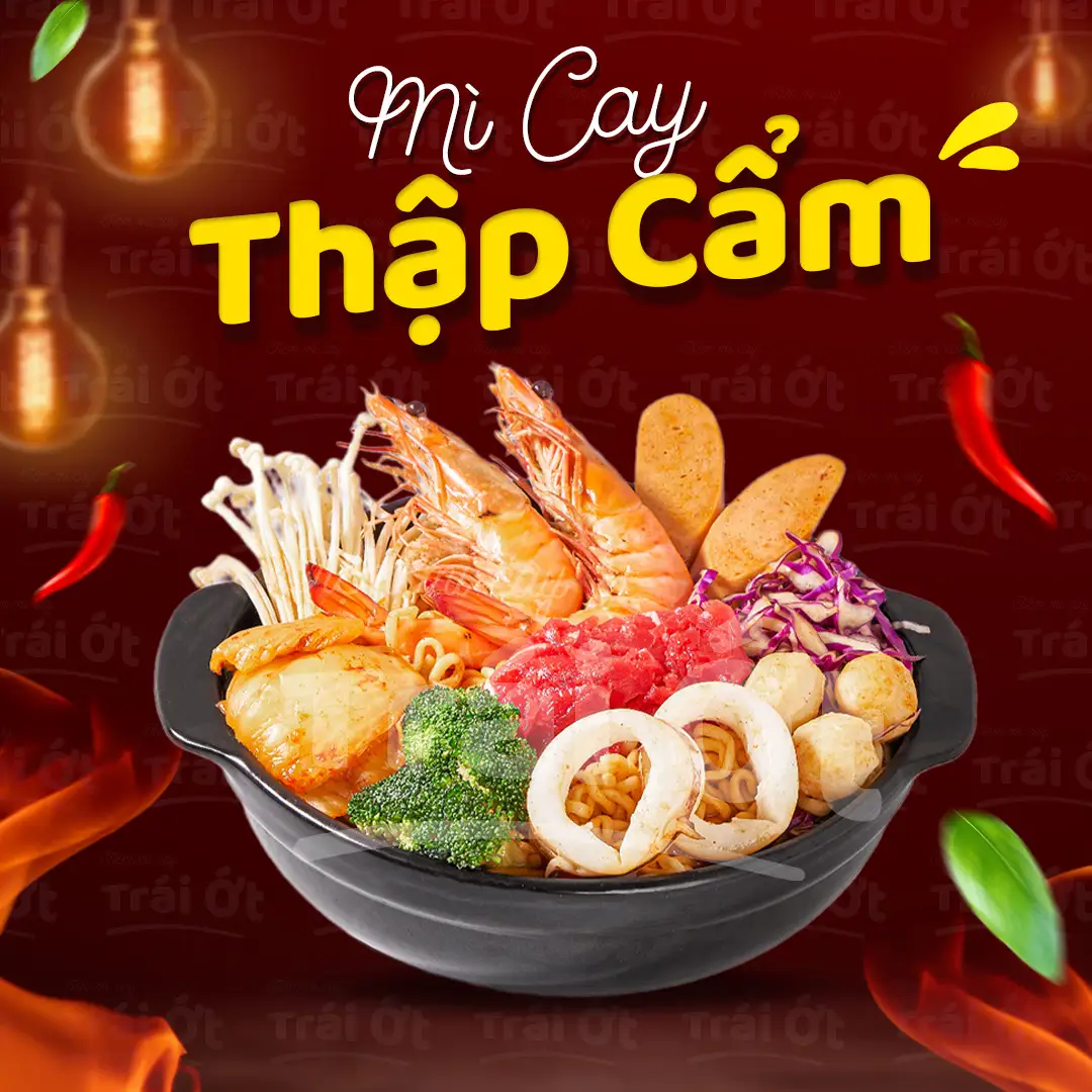 Mì Cay Kim Chi Thập Cẩm - 82.000 ₫ tại Mì Cay Trái Ớt Gò Vấp - Đường 20
