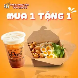 Mua 1 Tặng 1 - Mua 1 bánh tráng trộn tóp mỡ lòng đào - tặng 1 hồng trà sủi bọt - 49.000 ₫ tại Chóp Chép - Bánh Tráng Trộn Tóp Mỡ Lòng Đào - Lê Lai