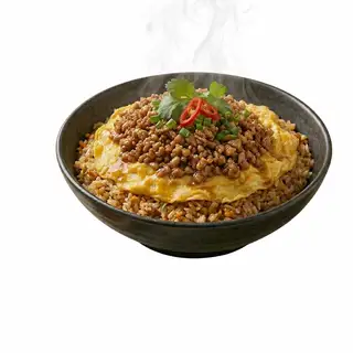 Cơm Thịt Bằm Phủ Trứng Sốt Đặc Biệt - 59.000 ₫ tại Cơm Chiên Phủ Trứng Đặc Biệt Cô 9 - Lê Đức Thọ