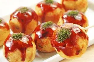 Bạch Tuột viên chiên- 3 viên - 15.000 ₫ tại Bếp Nhà Heo - Cá Viên Chiên & Bánh Tráng Tỏi - Điện Biên Phủ