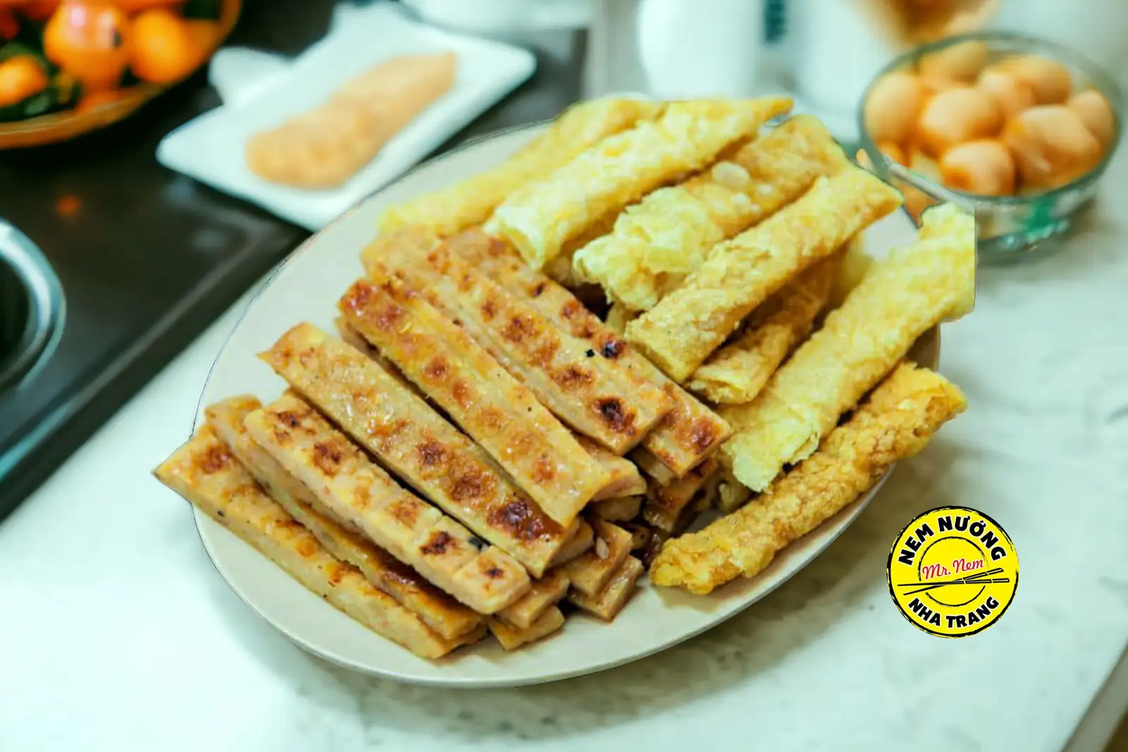 Miếng nem nướng (5 miếng). - 25.000 ₫ tại Mr Nem - Nem Nướng Nha Trang & Bún Thịt Nướng - Nơ Trang Long