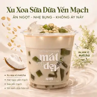 Hình ảnh Xu Xoa Matcha Sữa Dừa Yến Mạch | Size 500ml