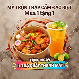 Hình ảnh Mì Trộn Full Topping Tặng Trà Quất / Trà Chanh