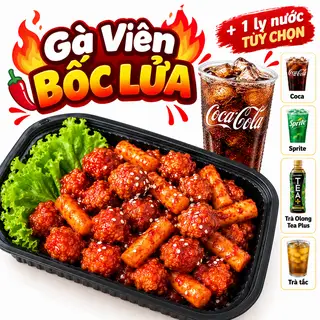 Hình ảnh Combo gà viên bốc lửa