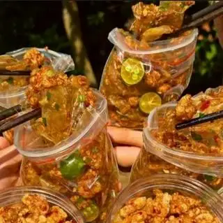 Bánh tráng dẻo Mỡ hành Tóp mỡ Đặc biệt - Khách Trộn - 39.000 ₫ tại Ăn Vặt Aki - Bánh Tráng Long An - Phạm Văn Đồng