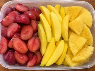 Hình ảnh cóc- xoài- củ đậu