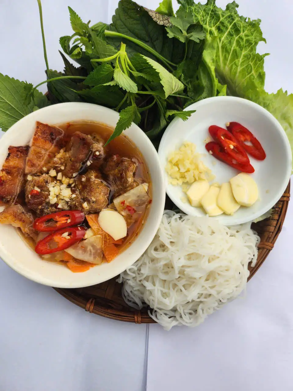 Bún chả nướng  hương vị Nam - 100.000 ₫ tại Bếp Nhà Tui - Cơm, Bún Chả Hà Nội & Bò Kho - Trần Quý Cáp