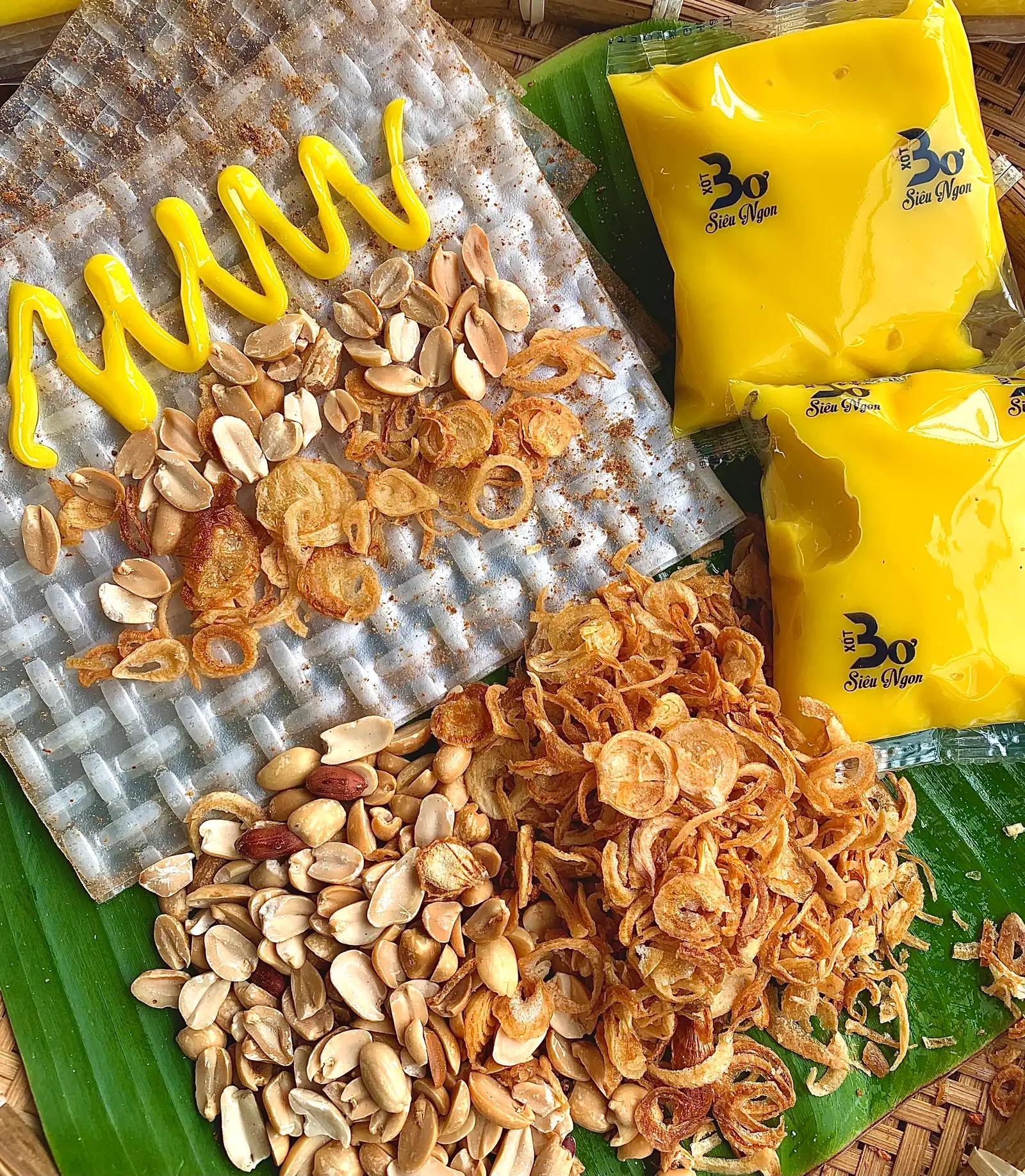 BÁNH TRÁNG MUỐI LẮC HÀNH PHI BƠ - 22.000 ₫ tại Tuyền Minh - Bánh Tráng Phơi Sương & Ăn Vặt Sạch - Dương Bá Trạc