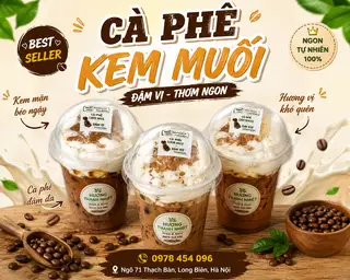 Hình ảnh Cafe kem muối đậm vị