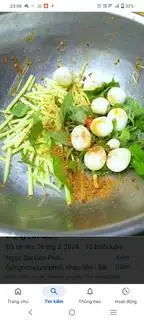 Hình ảnh xoài lắc trứng cút 