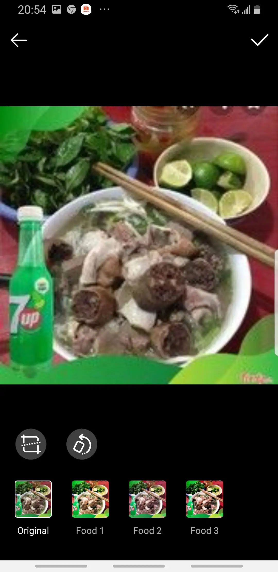 Hình ảnh Bún lòng + 7 up