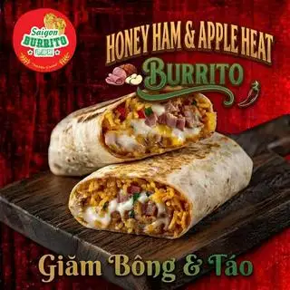 Honey Ham & Apple Heat | Giăm Bông Xông Khói • Táo - 219.000 ₫ tại SAIGON BURRITO BAR - Ẩm Thực Mexico - Lê Văn Sỹ