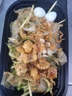 Hình ảnh Bánh tráng sợi trộn tóp mỡ