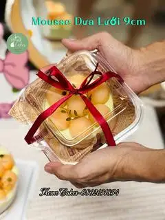 Hình ảnh Mousse Dưa Lưới 9cm-Hộp Bento Mica