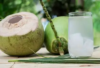 Nước Dừa Tươi Lớn - 45.000 ₫ tại Bún Thái HS Ngon - Trường Chinh