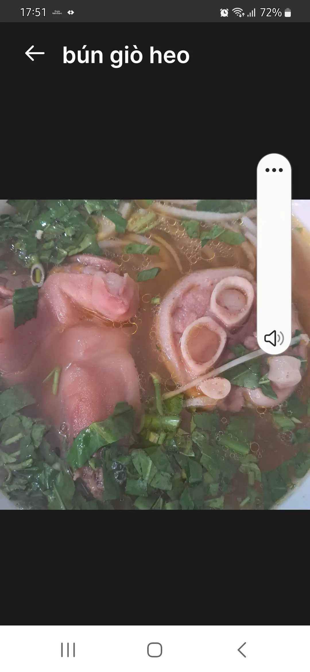 bún bò giò heo - 60.000 ₫ tại Bún Bò Huế 334 - Nguyễn Văn Nghi