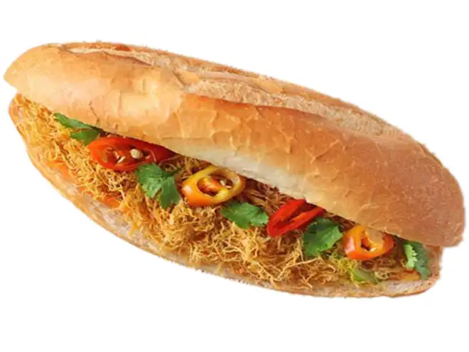 Bánh Mì Chà Bông Heo - 30.000 ₫ tại Tiệm Cà Phê Hẻm - Cà Phê & Bánh Mì Chảo - Tô Hiến Thành