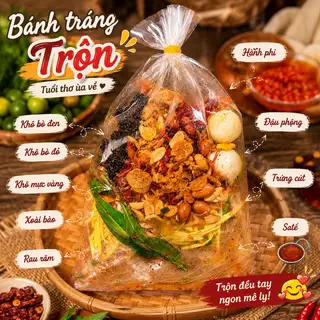 Bánh tráng trộn - Nhỏ - 25.000 ₫ tại Xuân Mai - Bánh Tráng Trộn & Bánh Tráng Cuốn - Cách Mạng Tháng 8