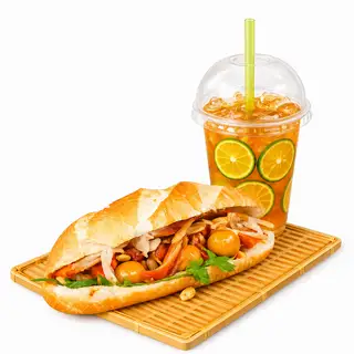 Combo Bánh mì + Trà Tắc - 39.000 ₫ tại Phá Lấu Heo 663 - Bánh Mì , Xôi & Mì Trộn - Hoàng Sa