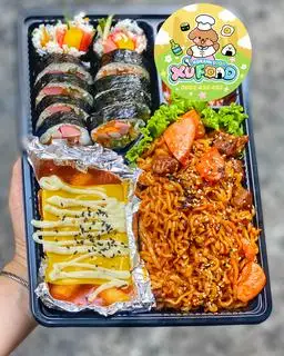 Set 16 - mì cay mề xúc xích - tokbokki phô mai miếng - kimbap thập cẩm - 185.000 ₫ tại Xù Food - Kimbap & Mì Trộn - Trần Hưng Đạo