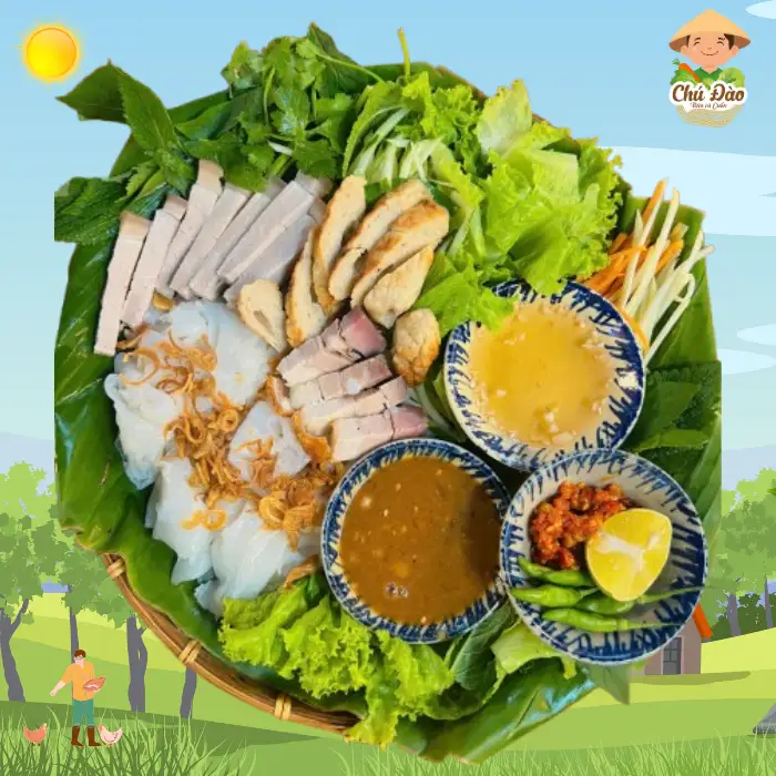 Bánh Ướt mẹt Thập Cẩm - 75.000 ₫ tại Chú Đào Lochi - Bún Mắm Nêm & Nem Nướng Nha Trang - Lê Văn Lương