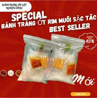 Bánh Tráng Rìa Ớt Rim Muối Nhuyễn -S37 - 15.000 ₫ tại Bánh Tráng Ăn Vặt Nghiện Store - Nguyễn Đình Chiểu