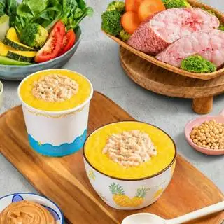 Hình ảnh Cháo cá diêu hồng sốt mỡ hành