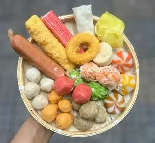Hình ảnh Combo cá viên, 1 ly trà tắc