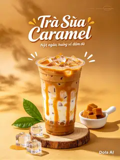 Hình ảnh Trà sữa caramel