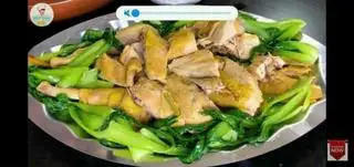 Gà tre hấp cải thìa - 220.000 ₫ tại Gà Tre Hấp Hành - Quang Trung