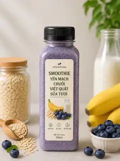 Hình ảnh ST Yến mạch+ Chuối + Việt quất