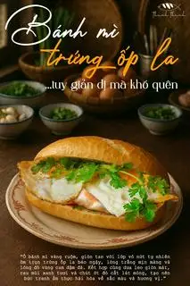 Hình ảnh Bánh mì trứng ốp la