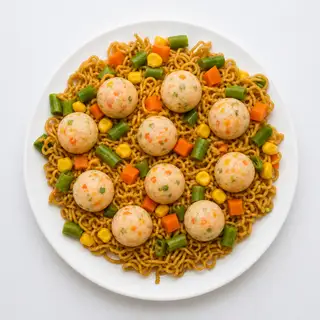 Hình ảnh Mì trộn viên