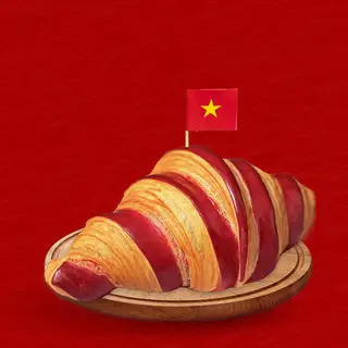 Hình ảnh Croissant Trứng Muối