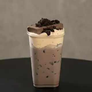 Hình ảnh Chocolate Kem Dẻo Tảng Cacao Oreo - Ly Vuông 24oz