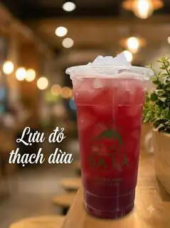 Hình ảnh Trà Lựu đỏ thạch dừa sz L