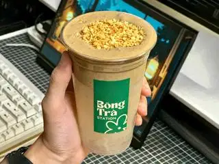 Hình ảnh Coco Houjicha foam nước dừa