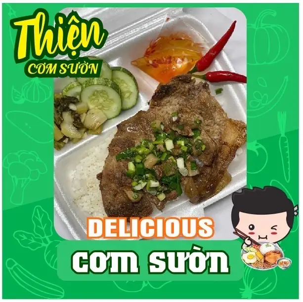 Cơm sườn ốpla - 45.000 ₫ tại Cơm Sườn Thiện - 462/60 Nguyễn Tri Phương