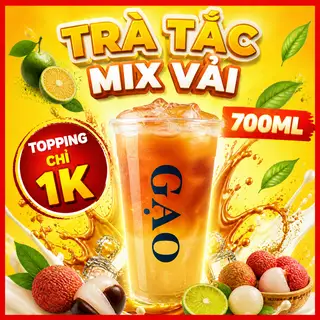 Hình ảnh Trà Tắc Mix Vải 700ml
