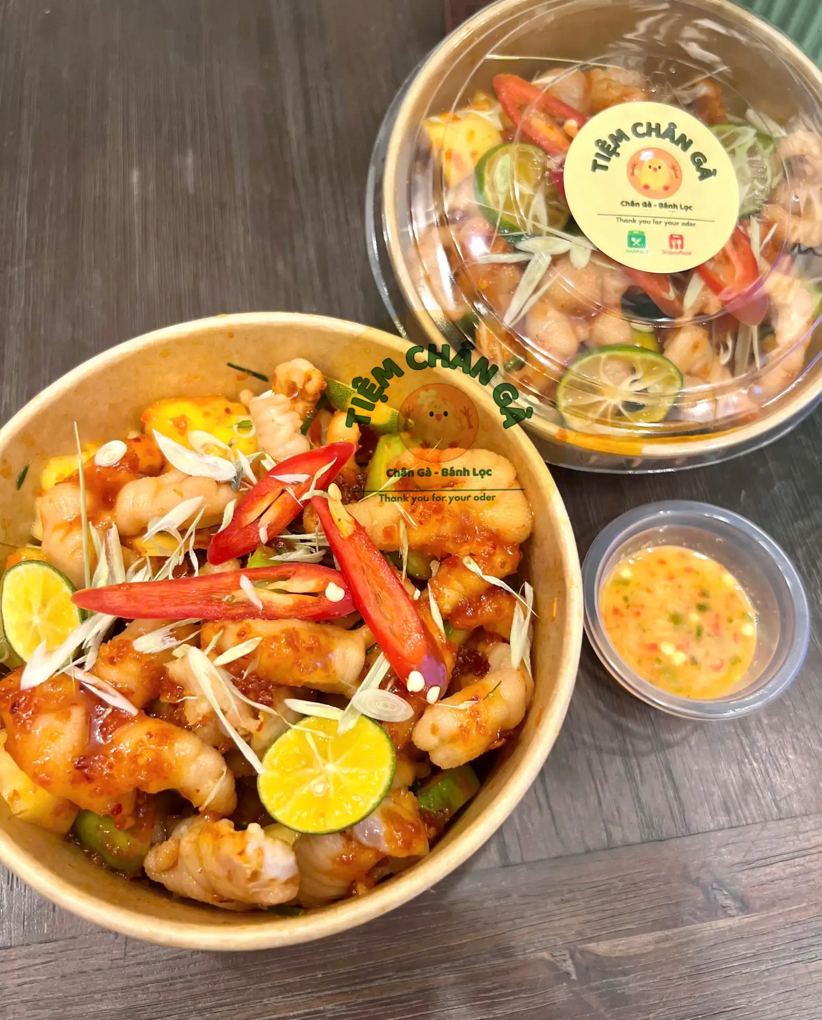Size L - Chân Gà sốt Thái (Rút Xương) - 105.000 ₫ tại Tiệm Chân Gà - Chân Gà Sốt Thái & Bánh Lọc - Nguyễn Trọng Tuyển