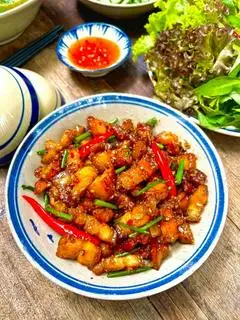 Hình ảnh Cơm thịt kho tiêu