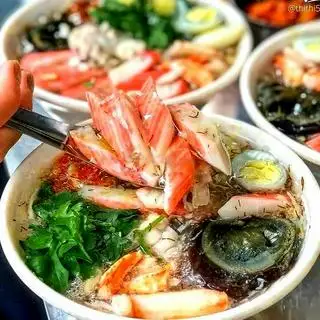 Súp tôm thịt - thanh cua - 1/2 trứng bắc thảo - 43.000 ₫ tại Bún Thịt Nướng & Gỏi Cuốn Bà Ngoại - Lý Thái Tổ