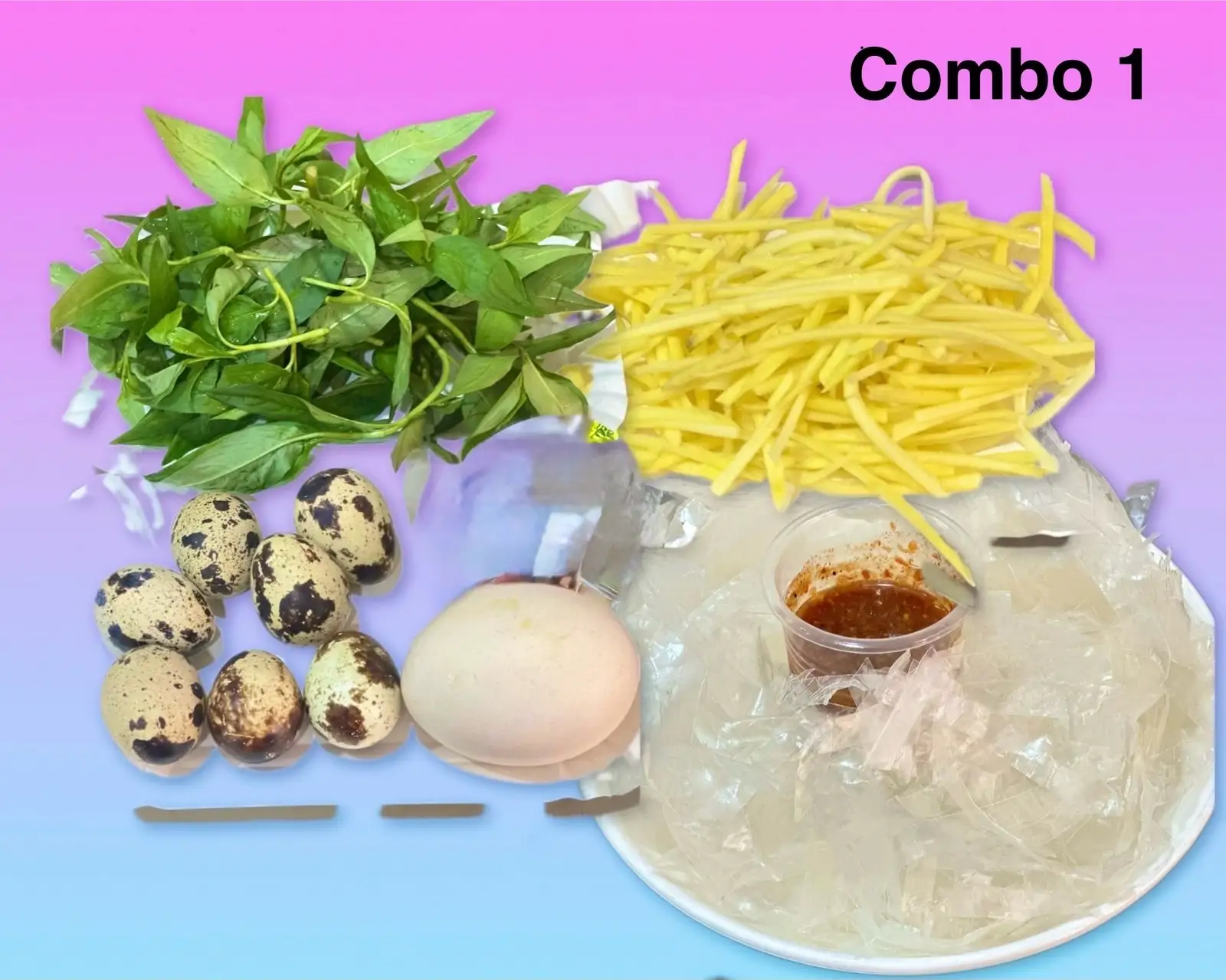 Combo 1 - 36.000 ₫ tại Bánh Tráng Chấm Cô Gánh - Vườn Chuối