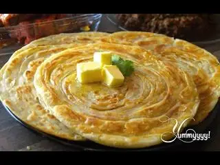 Hình ảnh Butter paratha 1pcs/ Bánh mì paratha nướng phết bơ 1 cái