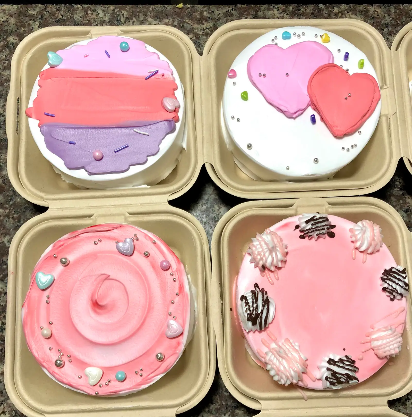Bánh Kem Bento Hồng (Mẫu ngẫu nhiên, có ghi chữ theo y/c) - 75.000 ₫ tại Bánh Kem Tiến Phát - Nguyễn Văn Đậu