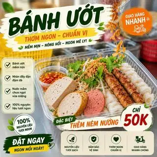 Bánh ướt đặc biệt - 50.000 ₫ tại Su Su - Bún Thịt Nướng, Bún Thịt Chiên & Bánh Ướt - Hùynh Tấn Phát